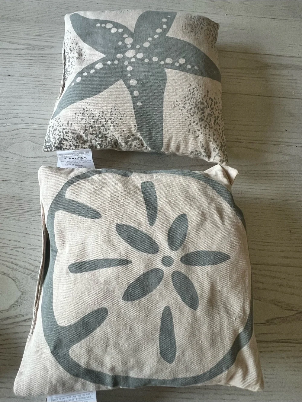 Timeless by Design Coastal Decorative Throw Pillows Set - 10”x10”
